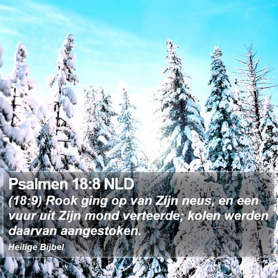 Psalmen 18:8 NLD Bible Verse Image