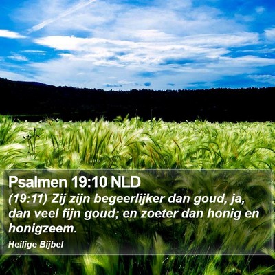 Psalmen 19:10 NLD Bible Verse Image