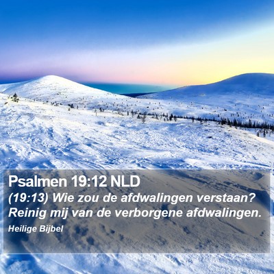 Psalmen 19:12 NLD Bible Verse Image