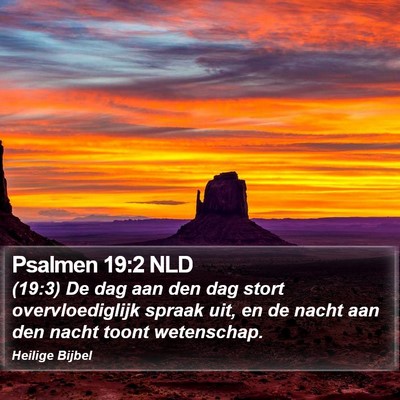 Psalmen 19:2 NLD Bible Verse Image