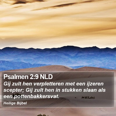 Psalmen 2:9 NLD Bible Verse Image