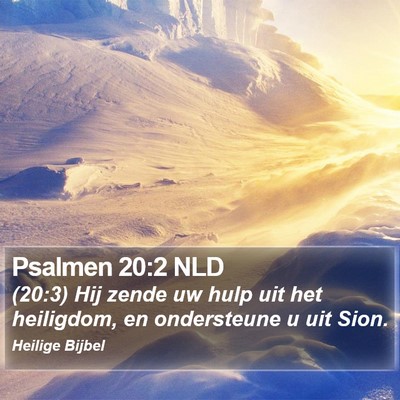 Psalmen 20:2 NLD Bible Verse Image