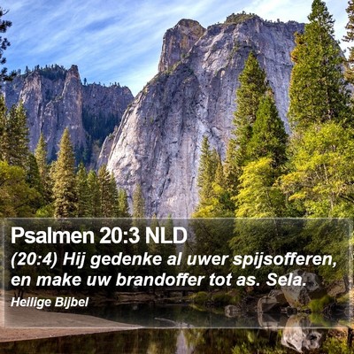 Psalmen 20:3 NLD Bible Verse Image