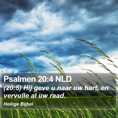 Psalmen 20:4 NLD Bible Verse Image