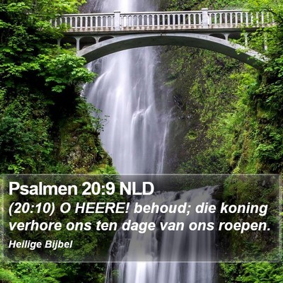 Psalmen 20:9 NLD Bible Verse Image