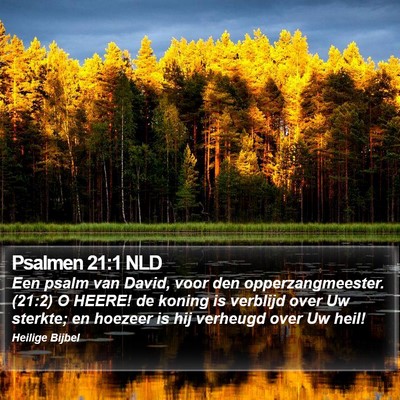 Psalmen 21:1 NLD Bible Verse Image