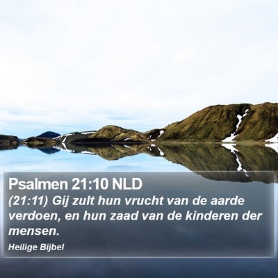 Psalmen 21:10 NLD Bible Verse Image