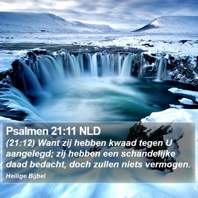 Psalmen 21:11 NLD Bible Verse Image