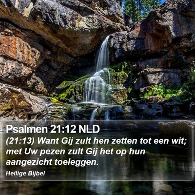 Psalmen 21:12 NLD Bible Verse Image