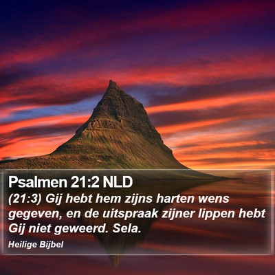 Psalmen 21:2 NLD Bible Verse Image