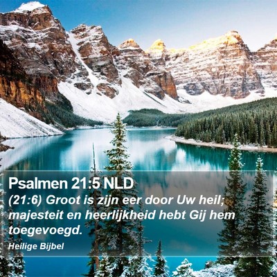 Psalmen 21:5 NLD Bible Verse Image