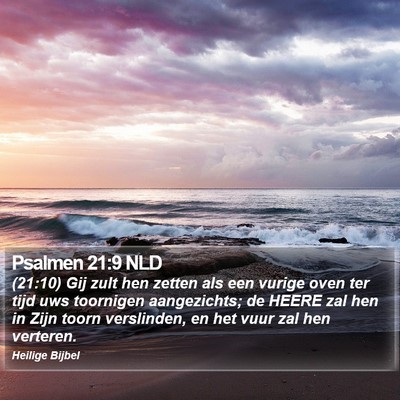 Psalmen 21:9 NLD Bible Verse Image