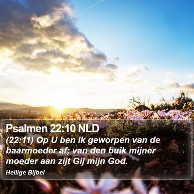 Psalmen 22:10 NLD Bible Verse Image