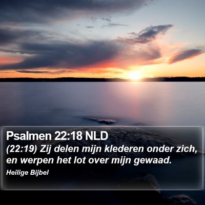 Psalmen 22:18 NLD Bible Verse Image