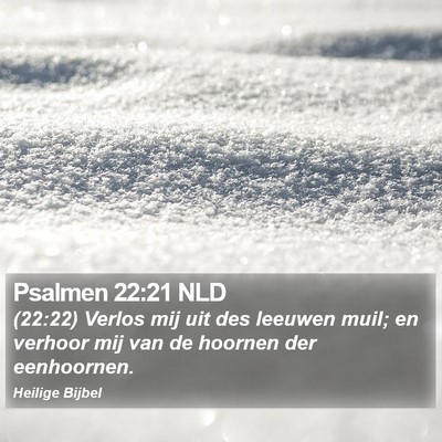 Psalmen 22:21 NLD Bible Verse Image
