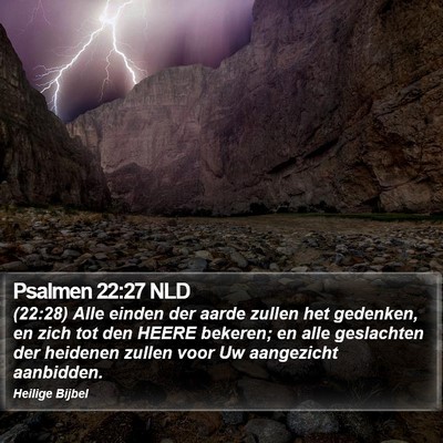 Psalmen 22:27 NLD Bible Verse Image