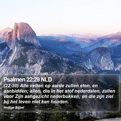 Psalmen 22:29 NLD Bible Verse Image
