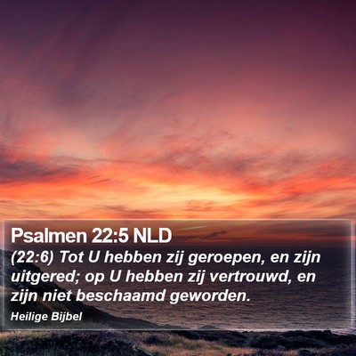 Psalmen 22:5 NLD Bible Verse Image