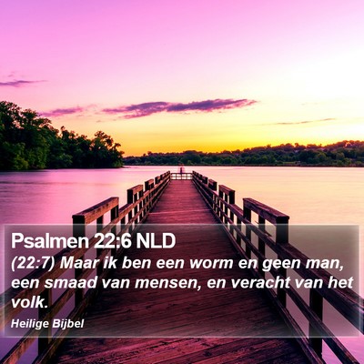Psalmen 22:6 NLD Bible Verse Image