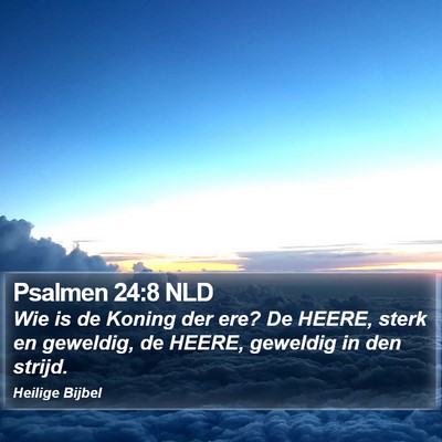 Psalmen 24:8 NLD Bible Verse Image