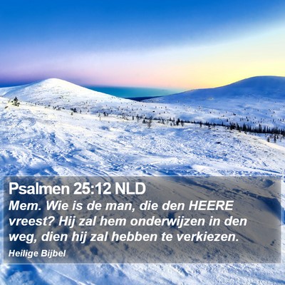 Psalmen 25:12 NLD Bible Verse Image