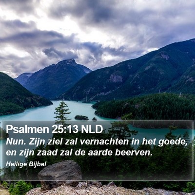 Psalmen 25:13 NLD Bible Verse Image
