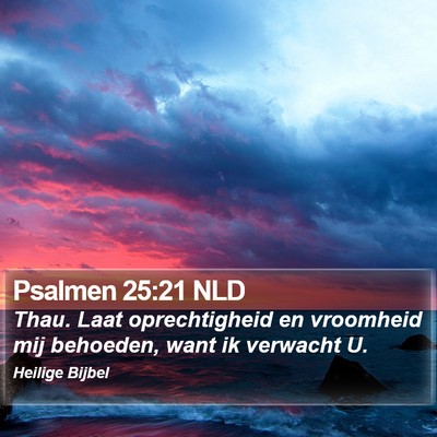 Psalmen 25:21 NLD Bible Verse Image
