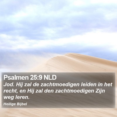 Psalmen 25:9 NLD Bible Verse Image