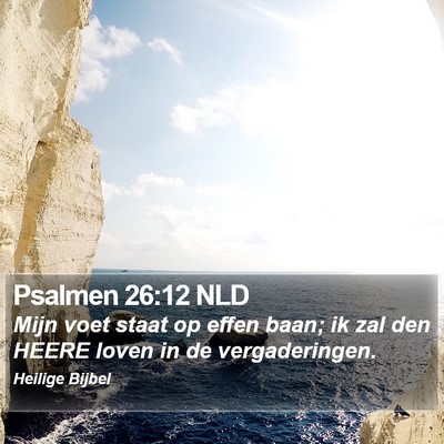Psalmen 26:12 NLD Bible Verse Image