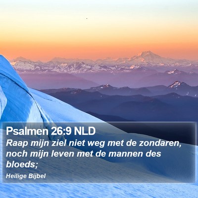 Psalmen 26:9 NLD Bible Verse Image