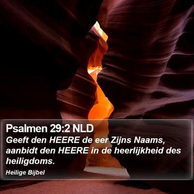 Psalmen 29:2 NLD Bible Verse Image