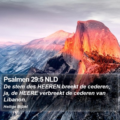 Psalmen 29:5 NLD Bible Verse Image