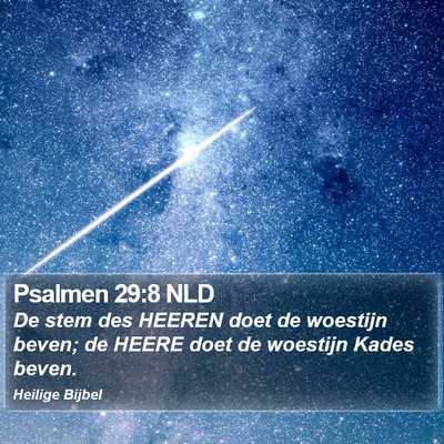 Psalmen 29:8 NLD Bible Verse Image