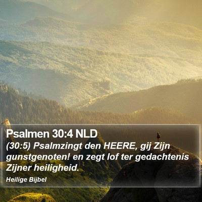 Psalmen 30:4 NLD Bible Verse Image