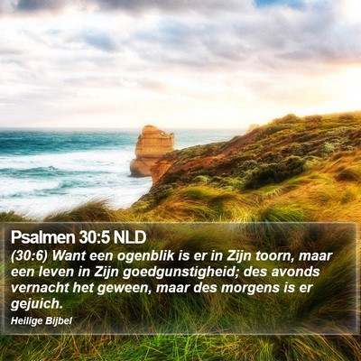Psalmen 30:5 NLD Bible Verse Image
