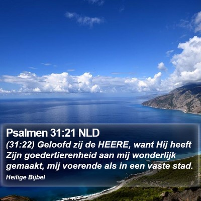 Psalmen 31:21 NLD Bible Verse Image