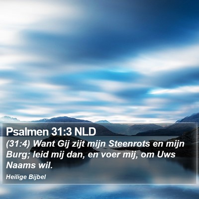 Psalmen 31:3 NLD Bible Verse Image