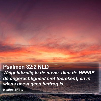 Psalmen 32:2 NLD Bible Verse Image