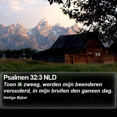 Psalmen 32:3 NLD Bible Verse Image