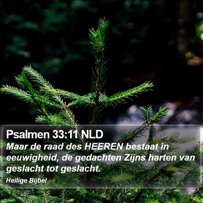 Psalmen 33:11 NLD Bible Verse Image