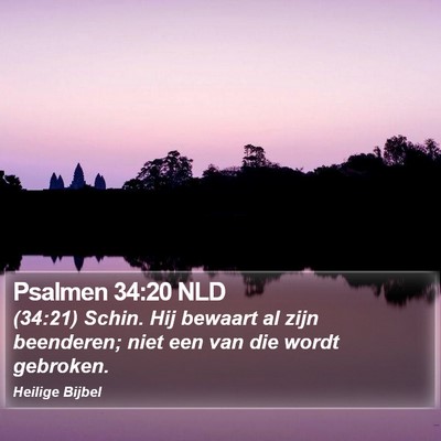Psalmen 34:20 NLD Bible Verse Image
