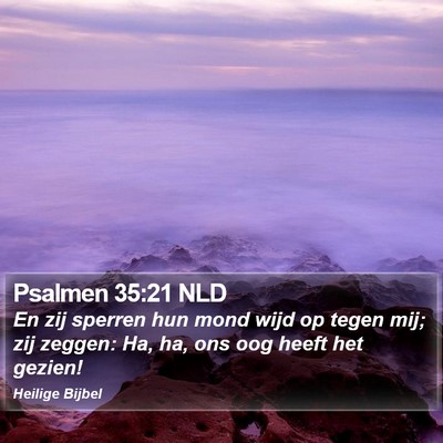 Psalmen 35:21 NLD Bible Verse Image