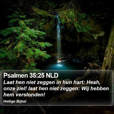 Psalmen 35:25 NLD Bible Verse Image