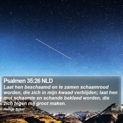 Psalmen 35:26 NLD Bible Verse Image