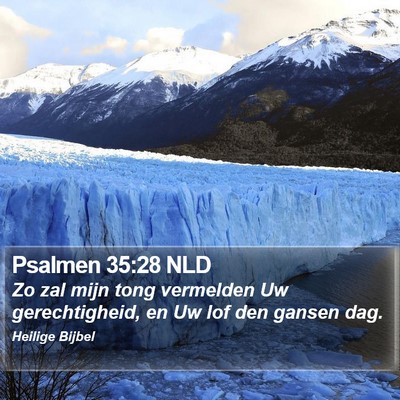 Psalmen 35:28 NLD Bible Verse Image