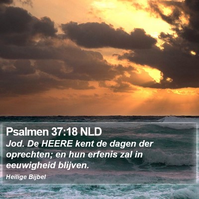 Psalmen 37:18 NLD Bible Verse Image