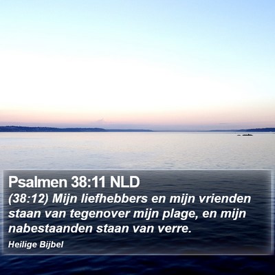 Psalmen 38:11 NLD Bible Verse Image