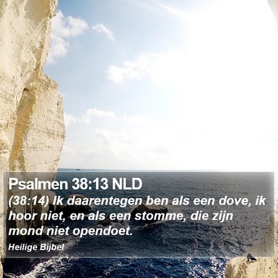 Psalmen 38:13 NLD Bible Verse Image