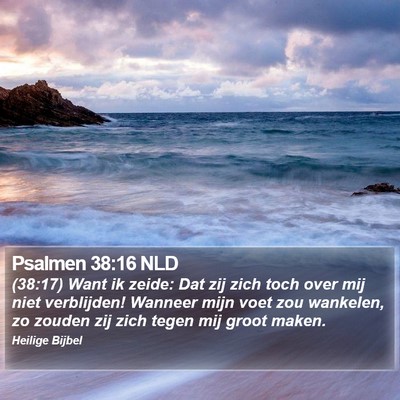 Psalmen 38:16 NLD Bible Verse Image