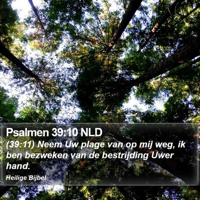 Psalmen 39:10 NLD Bible Verse Image